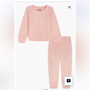 Juicy Couture Kids Light Pink Pajama Set